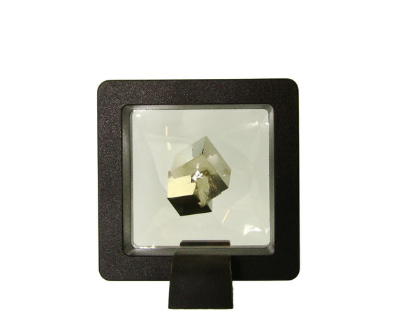 Navajun Spain Mine - Pyrite Cube Crystal With Display Case-#PC25