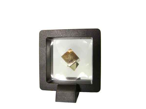 Navajun Spain Mine - Pyrite Cube Crystal With Display Case-#PC35