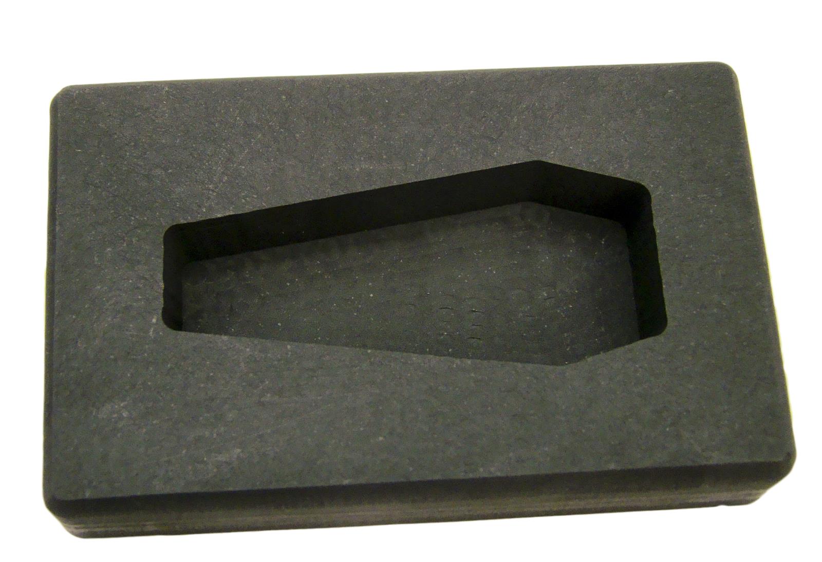 5 oz Coffin Shape Gold High Density Graphite Mold 2.5oz Silver Bar-USA Made