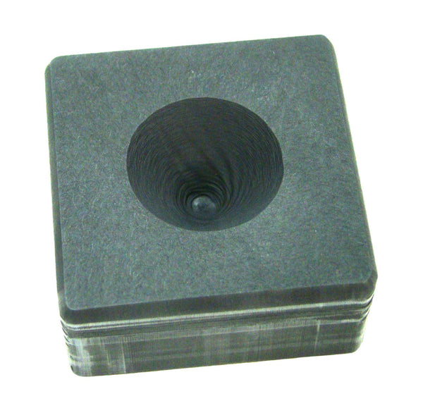 3oz High Density Graphite Mini Conical Mold- Assy Gold Silver Black Sand Cone