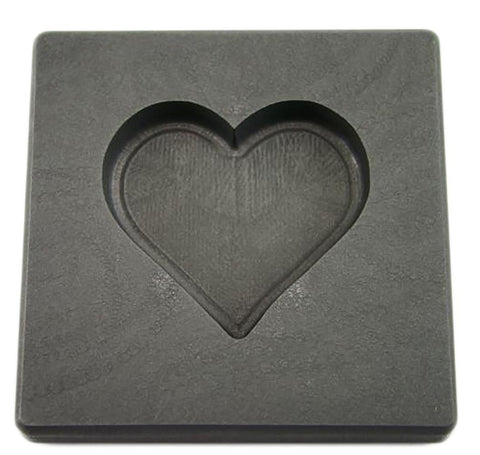 Valentines Day Heart 5oz Gold High Density Graphite Mold 3oz Silver Necklace