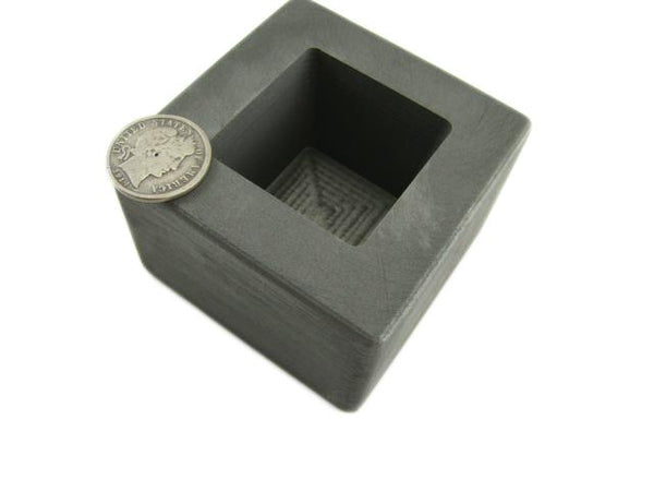 10 oz Gold 6 oz Silver Bar High Denisty Graphite Tall Cube Mold Loaf Copper Dice