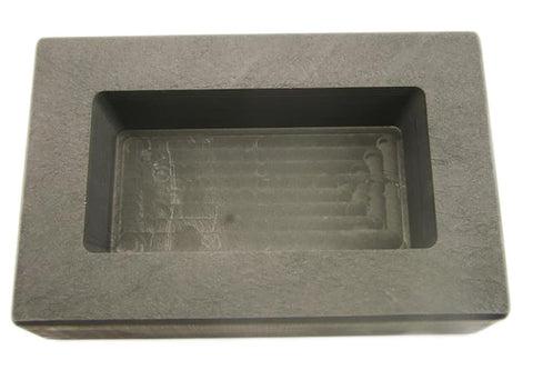 1000 Gram Ag Silver Bar High Density Graphite Ingot Mold Loaf  1-Kilo 2.2 Lbs
