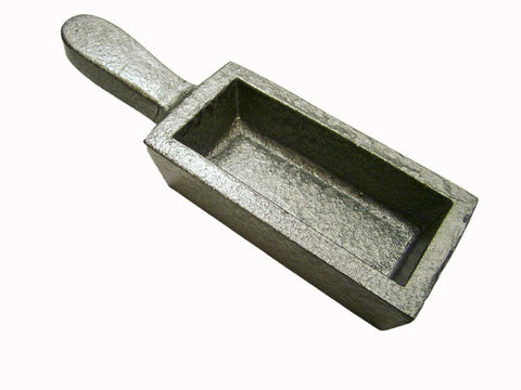80 oz Gold Bar Loaf Cast Iron Ingot Mold - Scrap Silver 40 oz - Copper Aluminum