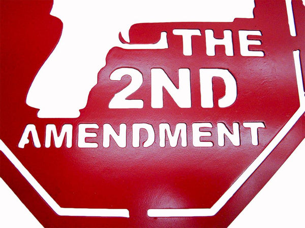 Freedom Signs - Protected by the 2nd Amendment - Metal Yard Sign