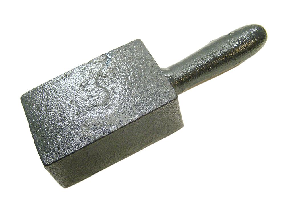 50 oz Gold Bar Loaf Cast Iron Ingot Mold Scrap Silver 25 oz - Copper A – K  & M Krushers