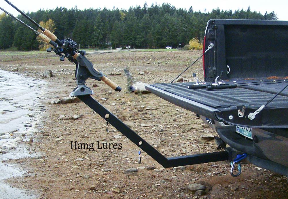 a 6-ft-long fishing pole ab is anchored SharpShooter SIX