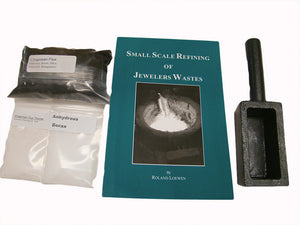 Small Scale Refining of Jewlwers Waste-Cast Iron Mold+Chapman Flux-Thin-Borax