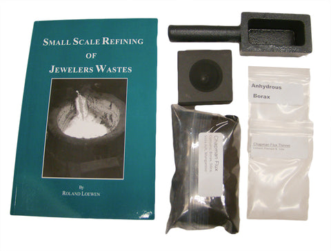 Small Scale Refining of Jewlwers Waste + Chapman Flux,Thinner,Borax +2 Molds